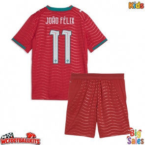 Portugal Joao Felix #11 Replica Home Stadium Kit for Kids World Cup 2026 Short Sleeve (+ pants)